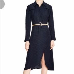 Sandro Navy Dress with belt Size 36